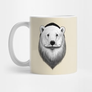 bearded polar bear Mug